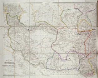 中央アジアの地図、1834