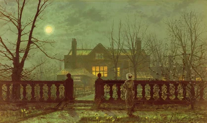 月光の庭の女性、1882