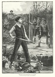 フットボール・シーズンの始まり - 失われたボール（リトグラフ）