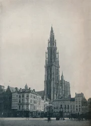 聖母大聖堂、ベルギー、アントワープ、c1900 1914-1915