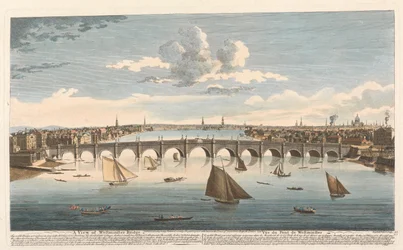 Uma vista da ponte de Westminster