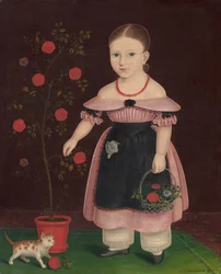 ラベンダーの少女 1840年頃 油彩・カンヴァス