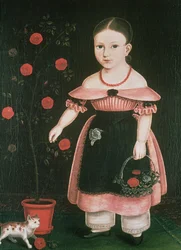 ラベンダーの少女、1840年頃