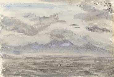 曇り空の海景