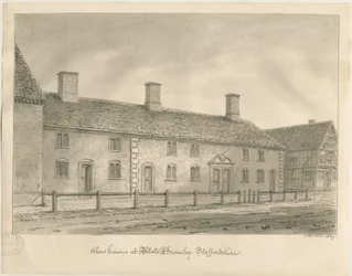 アボッツブロムリー救貧院：セピア色の描画