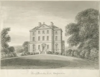 Barlaston Hall：セピア色の絵
