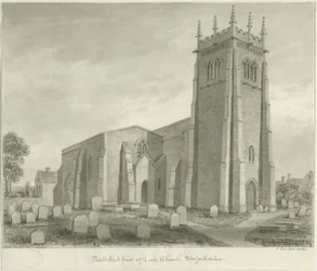 Leek Church：セピア画