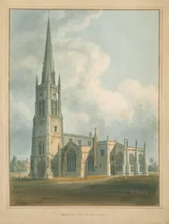 オックスフォードシャー-Bloxham Church、1802