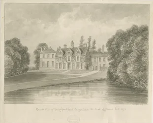 Seighford Hall：セピア色の絵