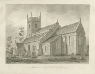 スタンドン教会：セピア色の絵