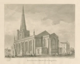 アトックスゼター教会[新]：セピア色のウォッシュドローイング