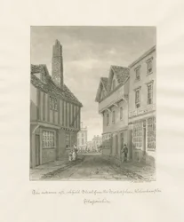 Wolverhampton - Lichfield Street: sepia drawing