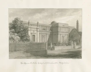 Wolverhampton - The Roman Catholic Chapel: Sepia Drawing