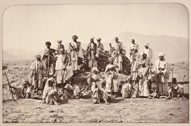 ？Jumrood、Khyber、Rotassの近くのAfridi Picketの距離？、1879年頃
