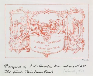 1843年のJCHorsleyによる最初のクリスマスカード