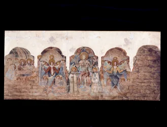Study of the wall paintings at the Chapter House (watercolor on paper)   1461656   ja       japanese Successfully Translated  Original: D. Kenelmus Digbi Eques, et Astrologus Caroli Regis Magnæ Britaniæ Translat: D. Kenelmus Digbi Eques, et Astrologus Caro