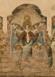 Study of the wall paintings at the Chapter House   1461655   ja       japanese Successfully Translated  Original: Figures on the Bank of a Wooded Lane, with Sea in Distance Left Translat: Figures on the Bank of a Wooded Lane, with Sea in Distance Left 1437