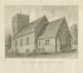 Fradswell Church：セピア画