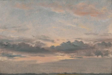 雲の研究、日没、カリフォルニア州。 1821年。