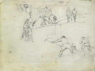 Construction of the London and Birmingham Railway, c.1835 (pencil on paper; composite sketch)   1463171   ja       japanese Successfully Translated  Original: Pheasants, Rock and Flowers (ink & colour on silk) Translat: Pheasants, Rock and Flowers (ink & c