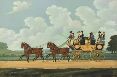 J. und W. ChaplinのDover-London Stage on the Road