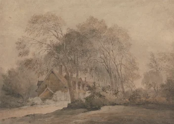 Uma casa entre as árvores