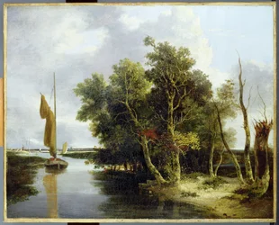 Wherries on the Yare（油彩・キャンバス