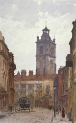 Cripplegate のないセント ジャイルズ教会、ロンドン市、1880 年。