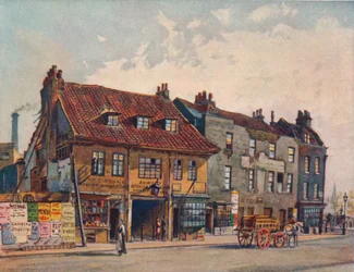 Church Street、Lambeth、Lambeth Bridge Road、London、c1874 1926の西側の家