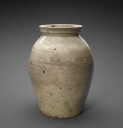 壺 1850年頃～1883年頃（アルカリ性釉薬を使った陶器