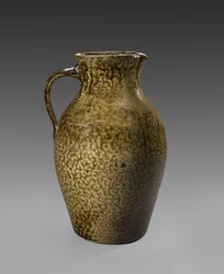 投手、c。 1850-1883（アルカリ釉石器）