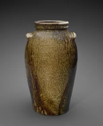 ジャー、c。 1850-1883（アルカリ釉セラミック）