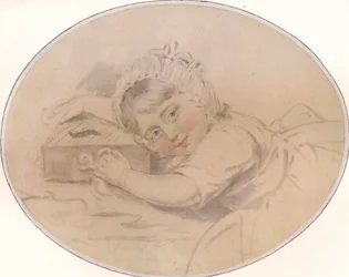 本の肖像画。子供の頃のヘンリー・バレル、1784年、1917年