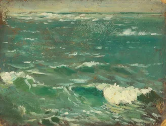 海景 1909年頃（油彩、パルプボード）
