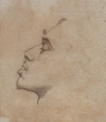 ダンテガブリエルロセッティ（1828-82）の肖像画の頭