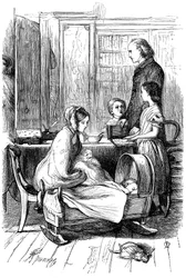 Anthony TrollopeによるFramley Parsonageのシーン、1860年。