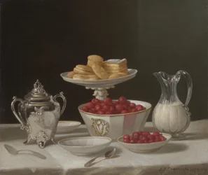 デザートの静物、1855年