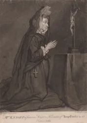 Mrs. Knight, uma cantora famosa e favorita do rei Charles II