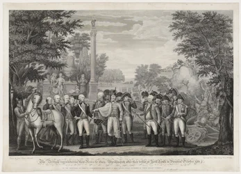 イギリス軍は1781年10月にバージニア州のヨークタウンで敗北した後、武器をGen：Washingtonに降伏させた。