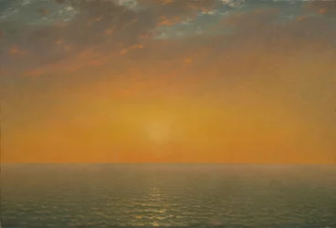 海の夕日、1872年