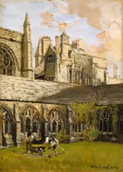 オックスフォード、ニュー・カレッジのクロイスター、19世紀後半