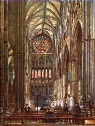 北聖堂内部（カラーリトグラフ）