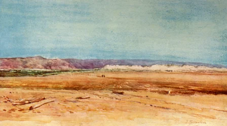 死海の西海岸、1902年。