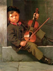 少年バイオリニスト、1874