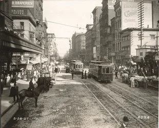 マーケットストリート、10世紀の東、フィラデルフィア、1907