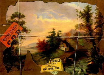 輸送中に引き裂かれた、1890-95年頃