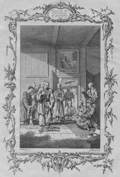 救世主と聖母マリアの画像を踏みにじる行為、1765年