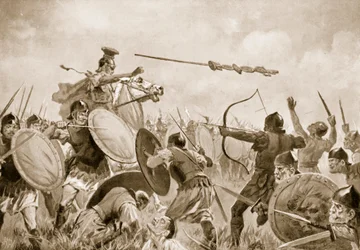 ヴォルスキアンとのローマの戦い（リトグラフ