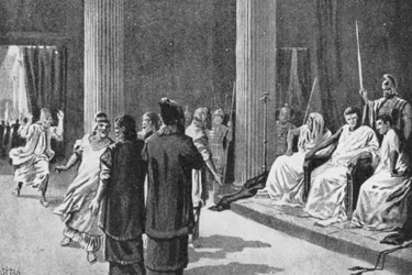 カリグラ以前のユダヤ人、AD40年（リトグラフ）