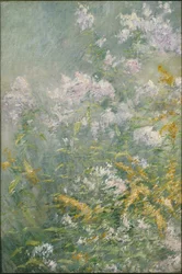 牧草地の花（ゴールデンロッドとワイルドアスター）、1892年頃（キャンバスに油彩）